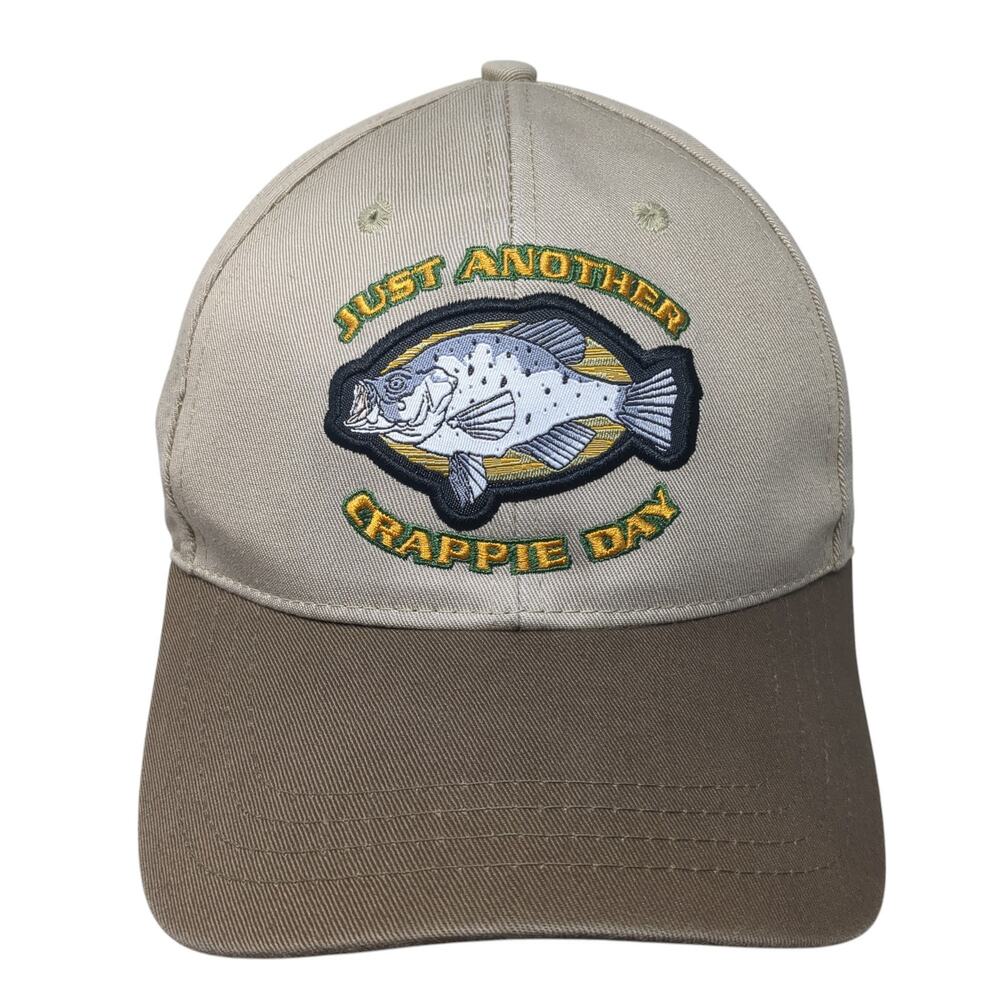 Just Another Crappie Day Strapback Hat Brown One Size Paramount Outdoors